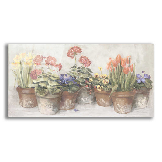 Epic Art 'Spring In The Greenhouse Neutral' by Carol Rowan, Acrylic Glass Wall Art