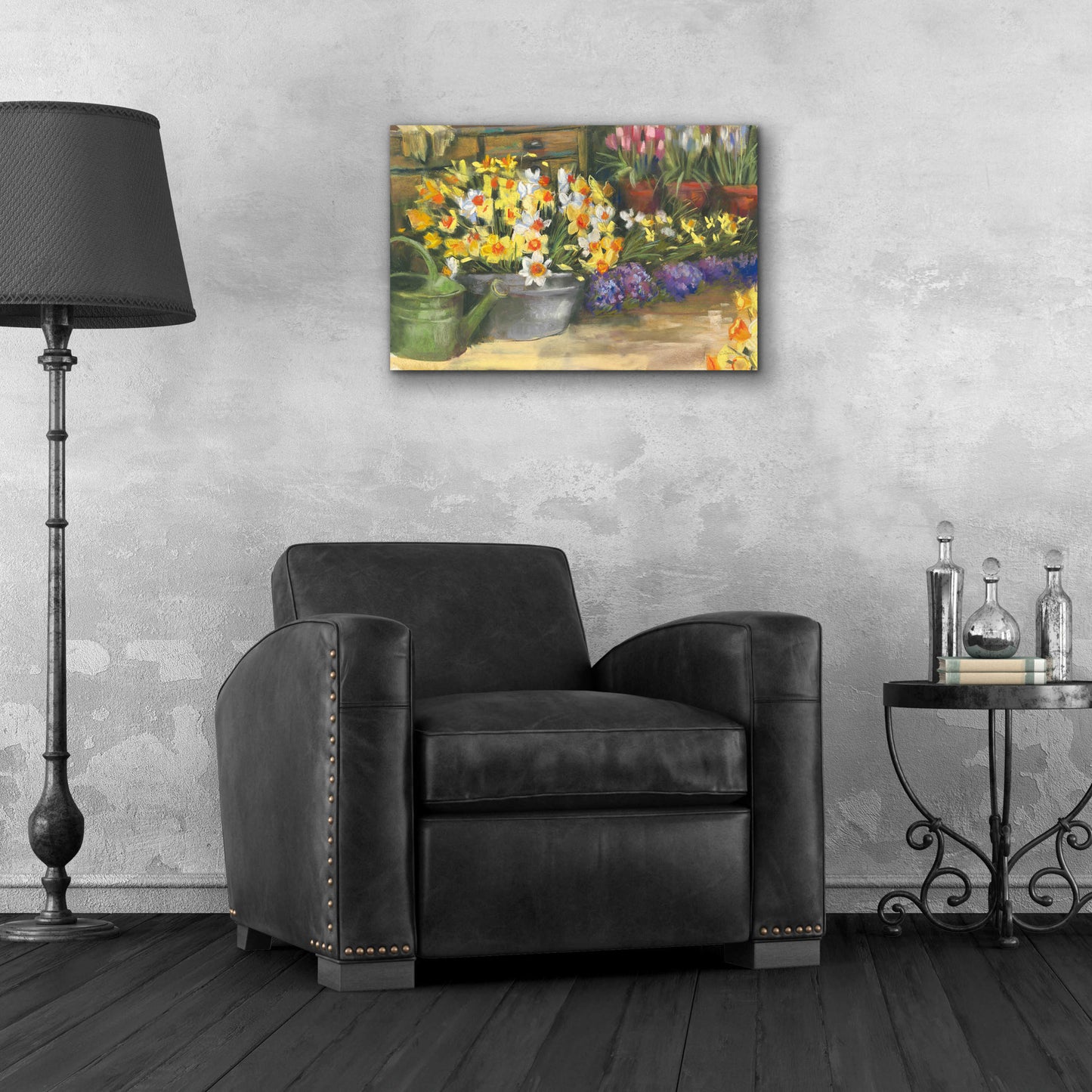 Epic Art 'Spring Daffodils' by Carol Rowan, Acrylic Glass Wall Art,24x16