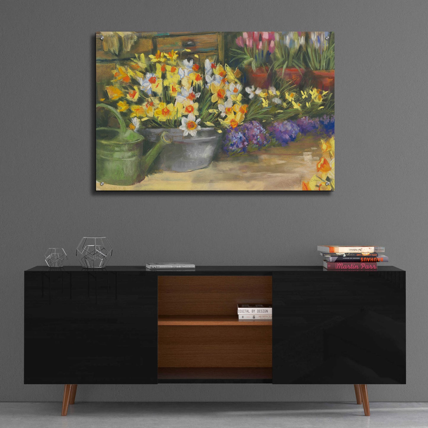 Epic Art 'Spring Daffodils' by Carol Rowan, Acrylic Glass Wall Art,36x24