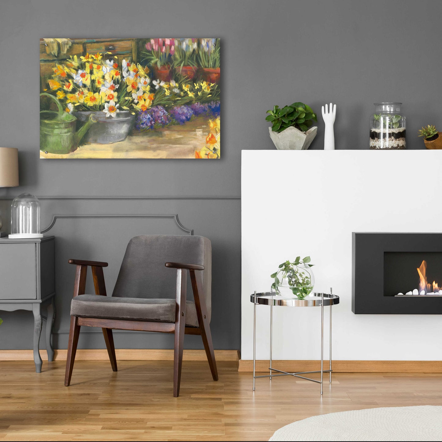 Epic Art 'Spring Daffodils' by Carol Rowan, Acrylic Glass Wall Art,36x24