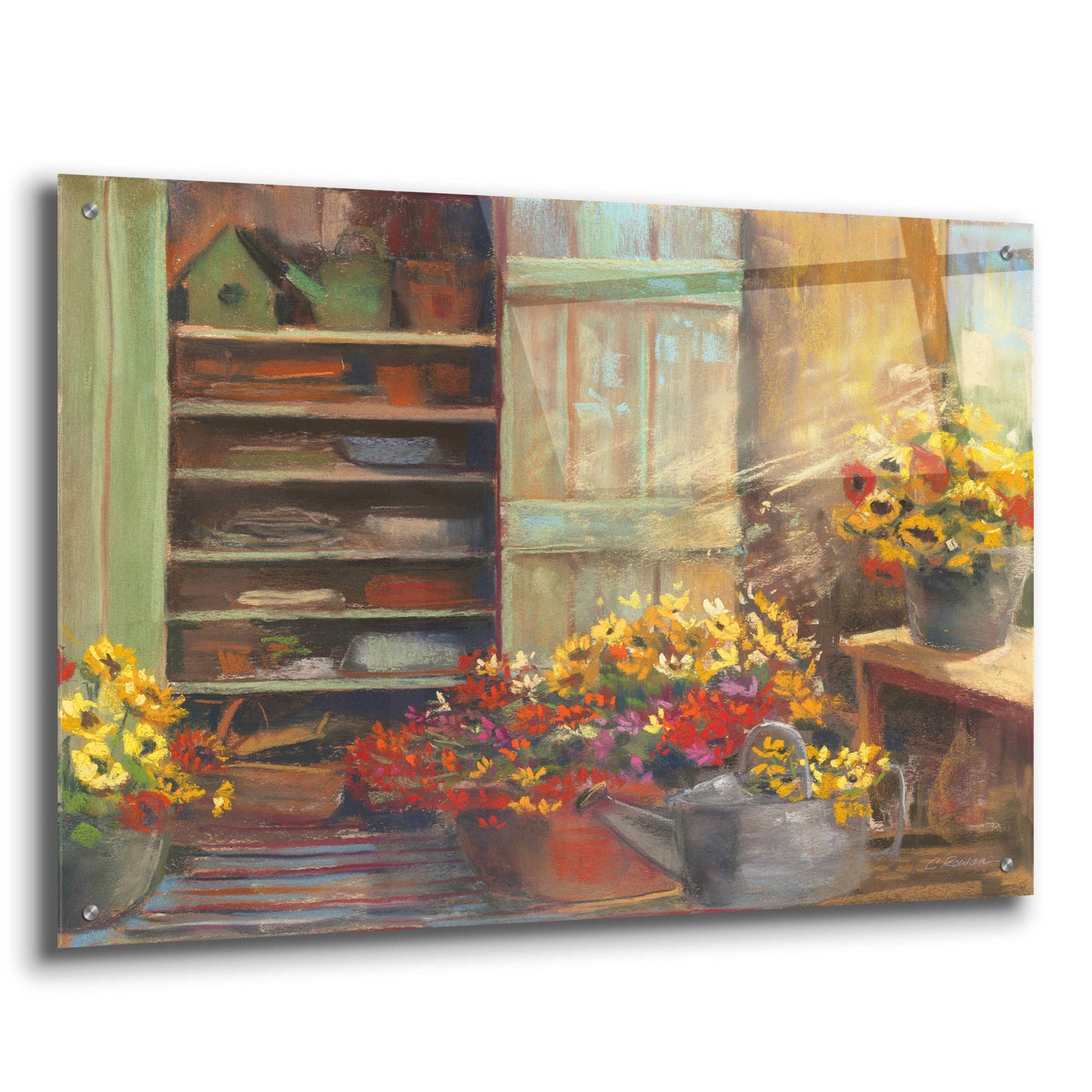 Epic Art 'Gardeners Cabinet' by Carol Rowan, Acrylic Glass Wall Art,36x24