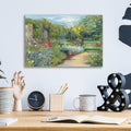 Garden Bench by Carol Rowan - 16x12 acrylic wall art in a room