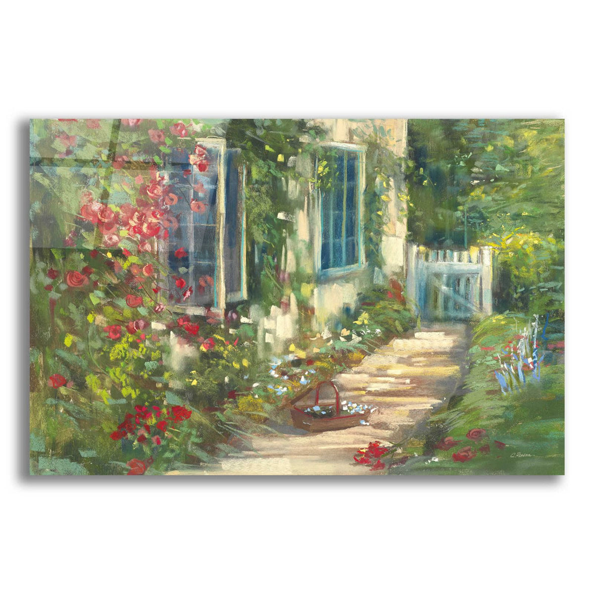 Cottage Garden by Carol Rowan acrylic glass wall art