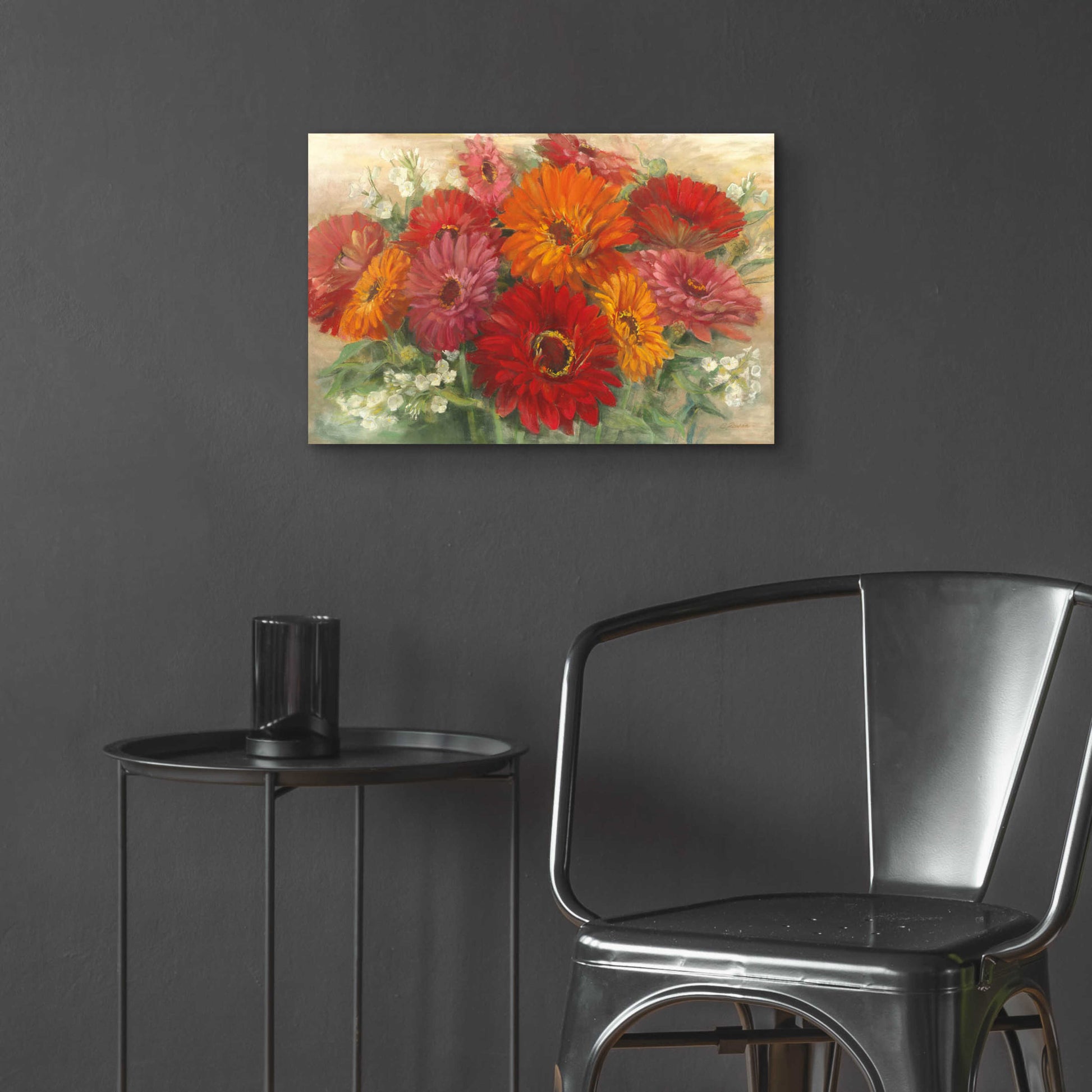 Epic Art 'Summer Gerbera Bouquet' by Carol Rowan, Acrylic Glass Wall Art,24x16