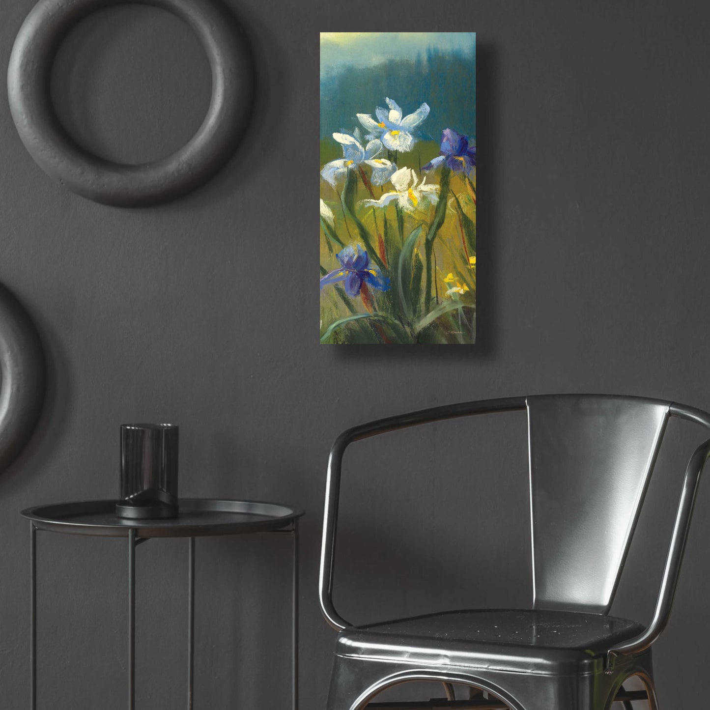 Epic Art 'Wild Iris III' by Carol Rowan, Acrylic Glass Wall Art,12x24