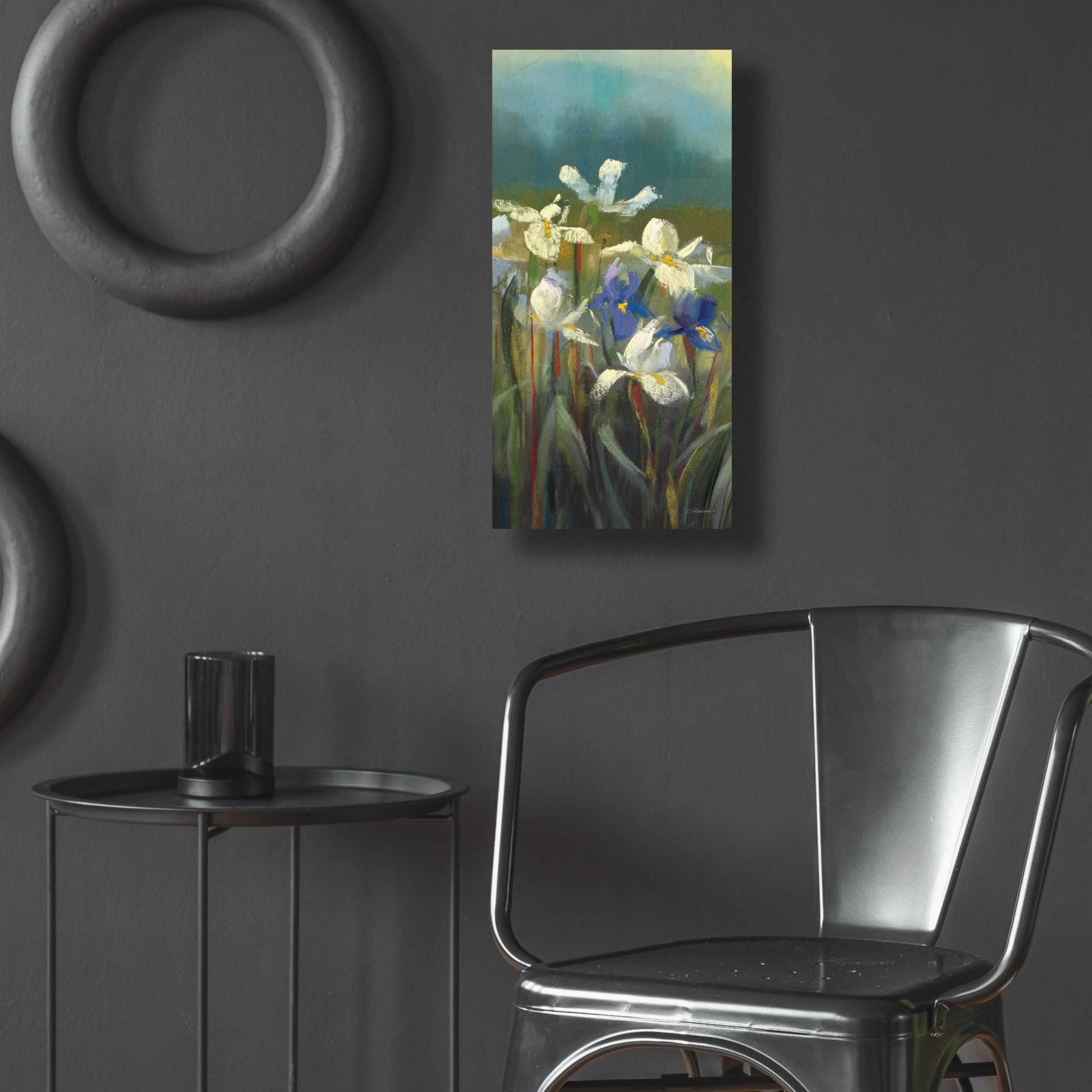 Epic Art 'Wild Iris II' by Carol Rowan, Acrylic Glass Wall Art,12x24