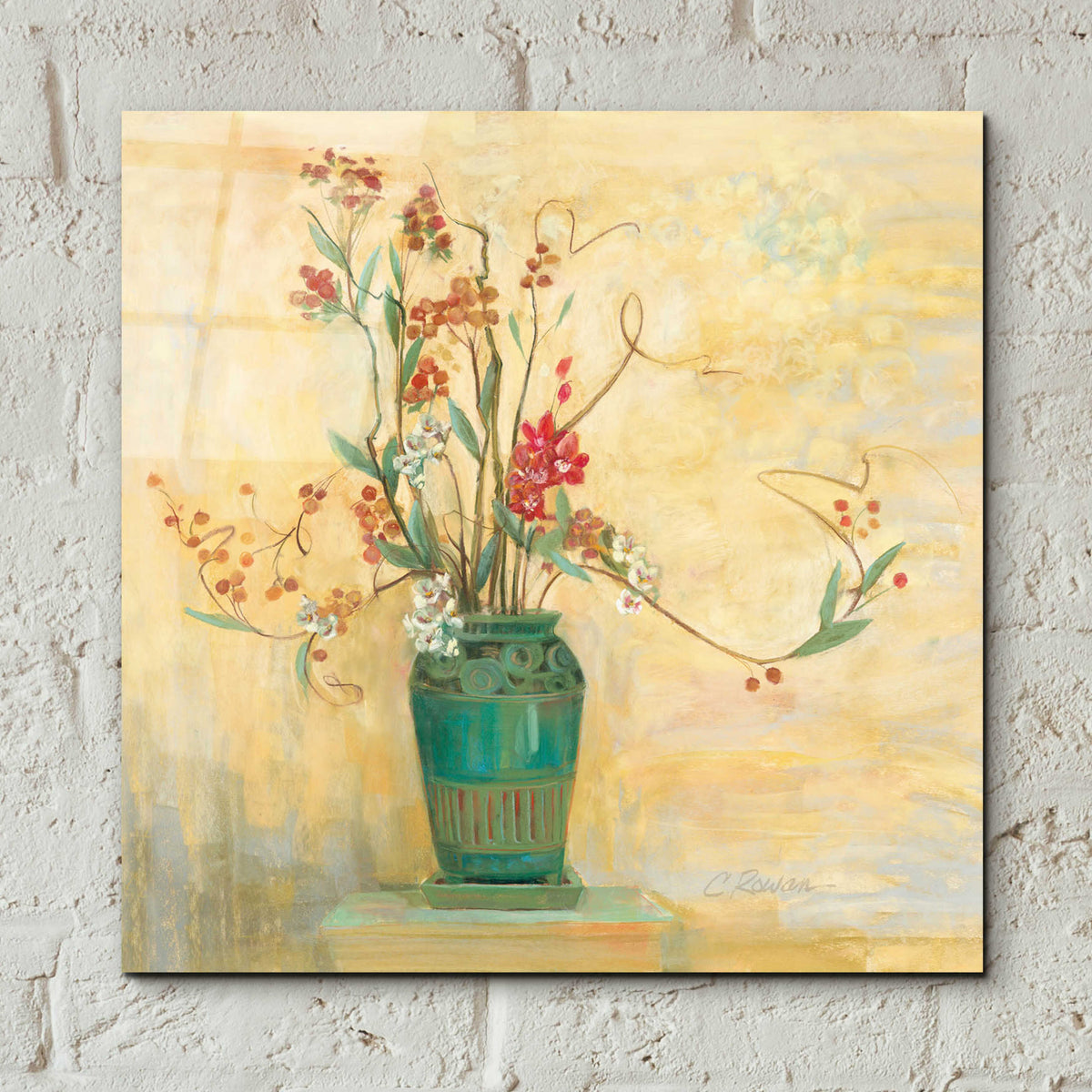 Bittersweet I V2 by Carol Rowan - 12x12 acrylic wall art in a room