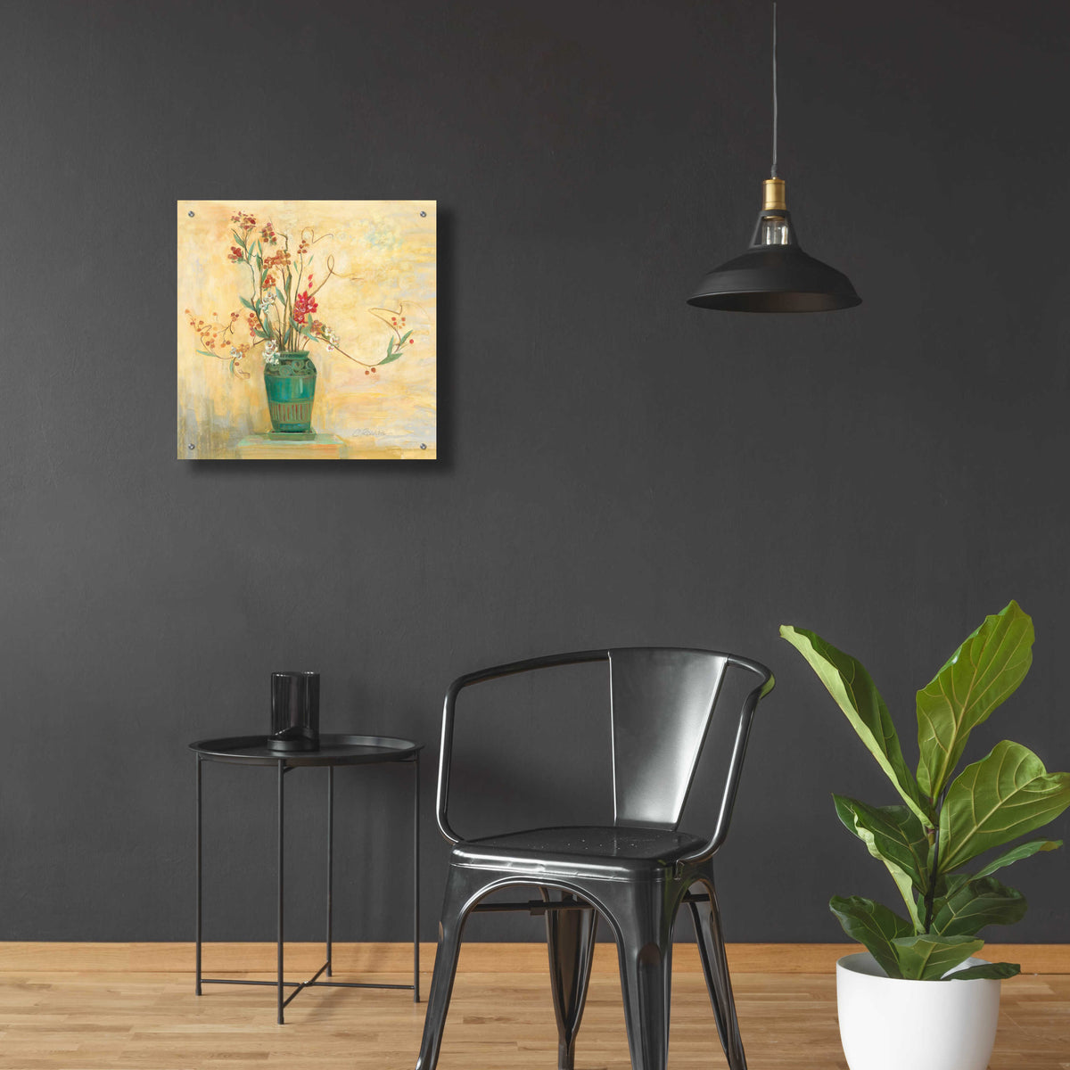 Bittersweet I V2 by Carol Rowan - 24x24 acrylic wall art in a room