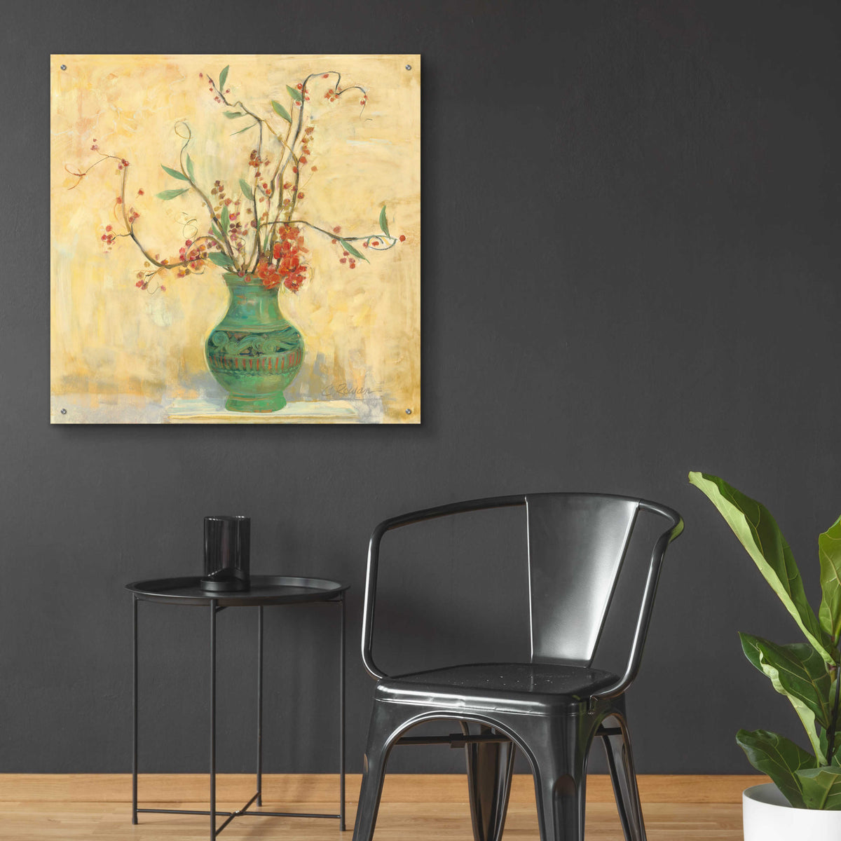 Epic Art 'Bittersweet II V2' by Carol Rowan, Acrylic Glass Wall Art,36x36