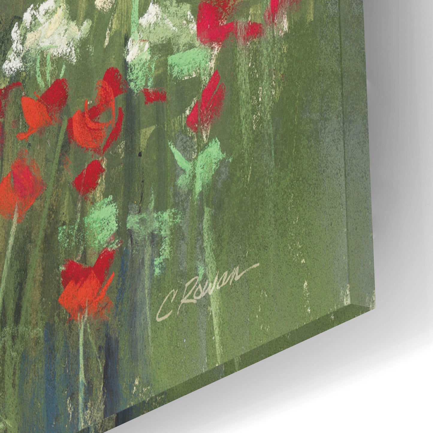 Epic Art 'Garden Border' by Carol Rowan, Acrylic Glass Wall Art,16x12