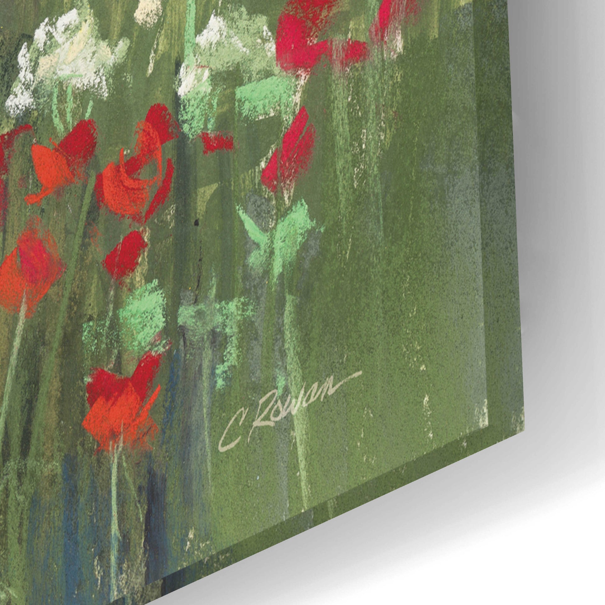 Epic Art 'Garden Border' by Carol Rowan, Acrylic Glass Wall Art,24x16