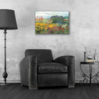 Garden Border by Carol Rowan - 24x16 acrylic wall art in a room
