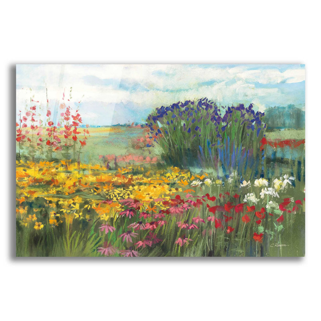 Garden Border by Carol Rowan acrylic glass wall art