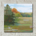 Abstract Field I Bright Blue Sky by Carol Rowan - 12x12 acrylic wall art in a room