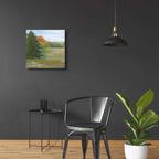 Abstract Field I Bright Blue Sky by Carol Rowan - 24x24 acrylic wall art in a room