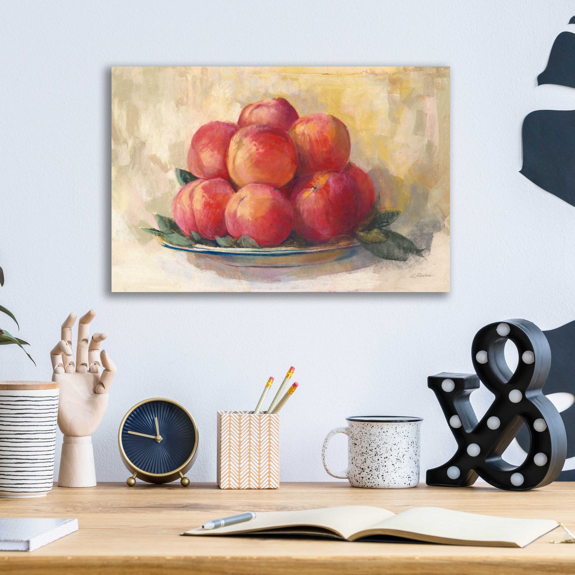 Epic Art 'Fruit Bowl' by Carol Rowan, Acrylic Glass Wall Art,16x12