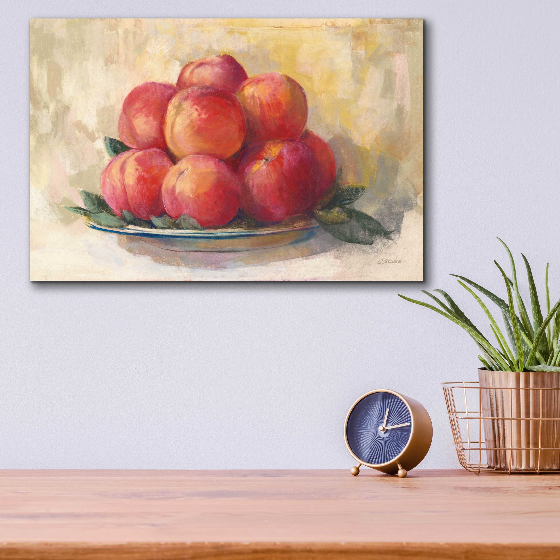 Epic Art 'Fruit Bowl' by Carol Rowan, Acrylic Glass Wall Art,16x12