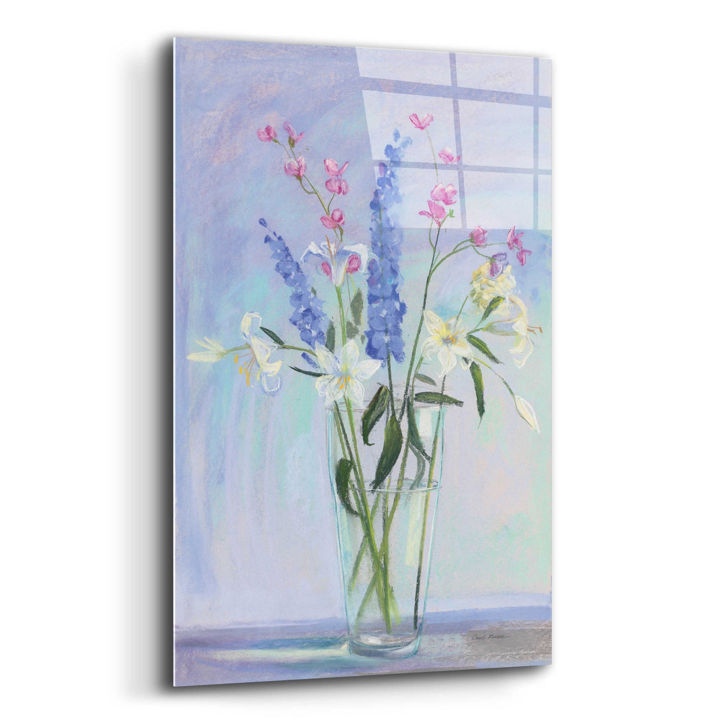 Epic Art 'Summer Vase I' by Carol Rowan, Acrylic Glass Wall Art,12x16