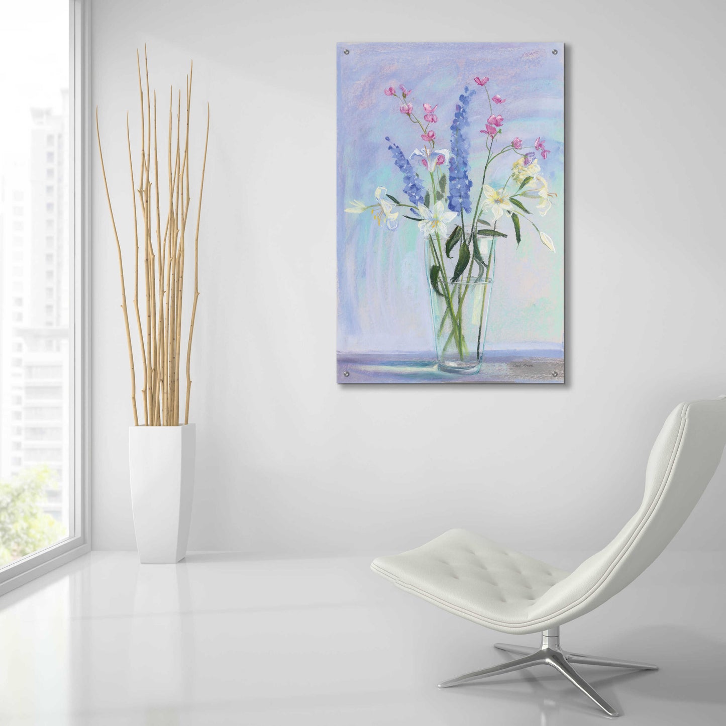 Epic Art 'Summer Vase I' by Carol Rowan, Acrylic Glass Wall Art,24x36