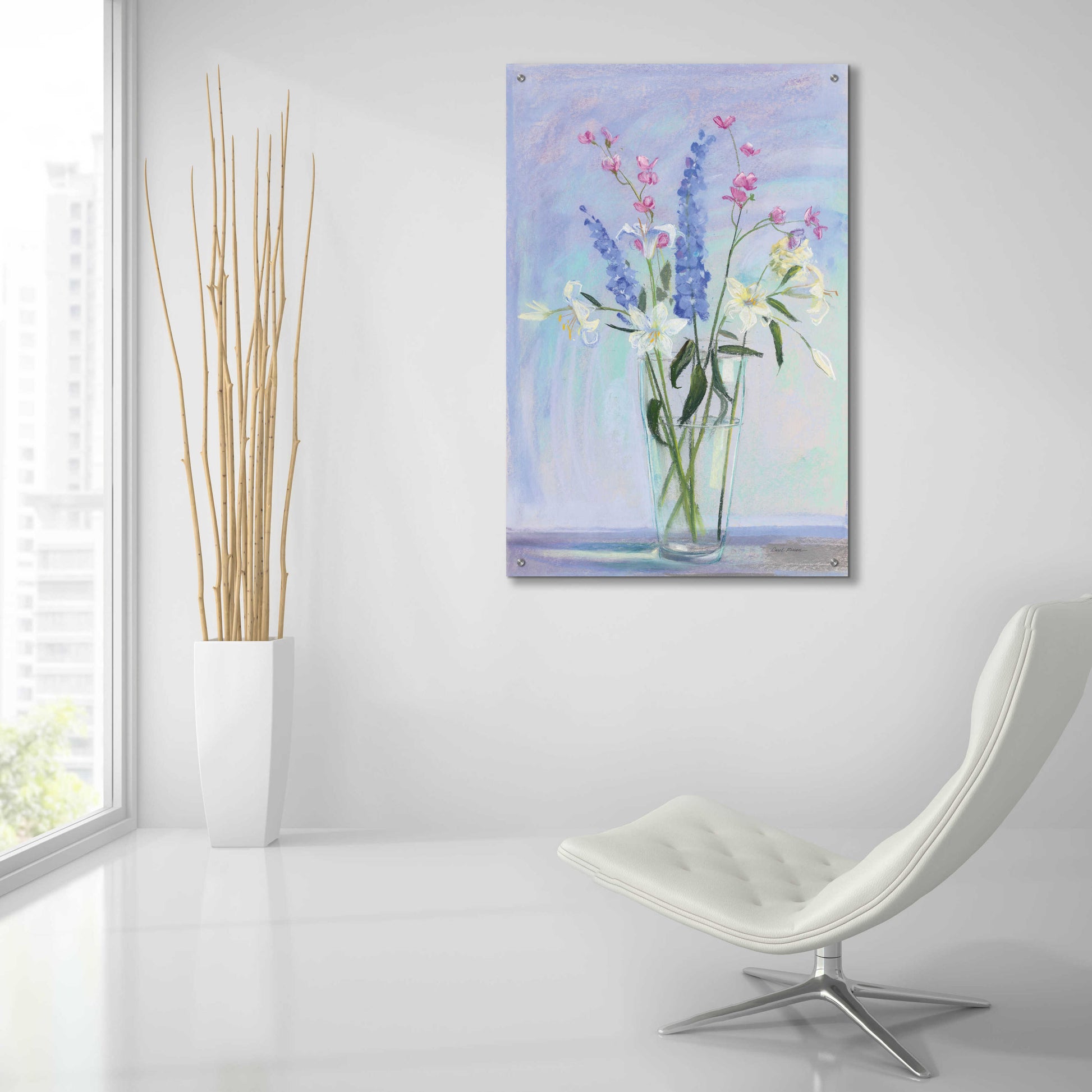 Epic Art 'Summer Vase I' by Carol Rowan, Acrylic Glass Wall Art,24x36