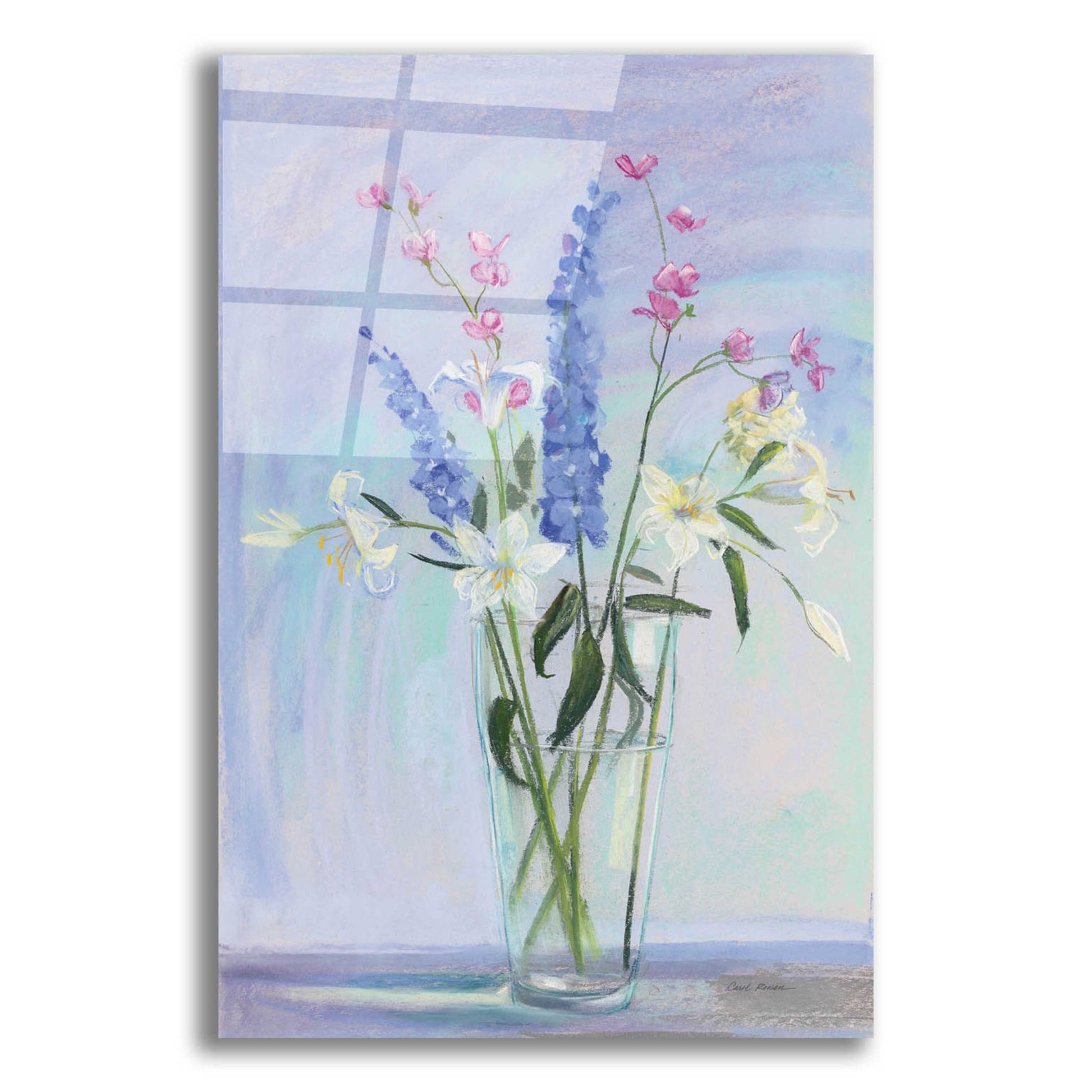 Epic Art 'Summer Vase I' by Carol Rowan, Acrylic Glass Wall Art