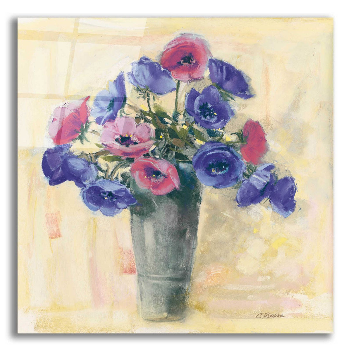 Anemones I by Carol Rowan acrylic glass wall art