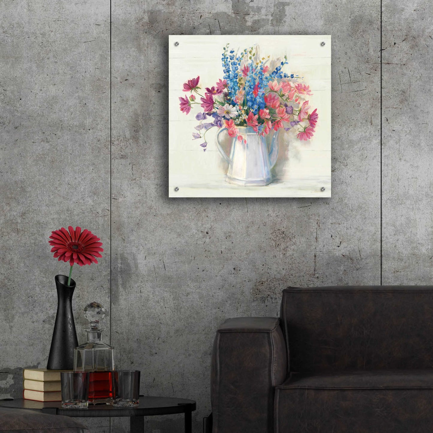 Epic Art 'Ironstone Bouquet I Bright' by Carol Rowan, Acrylic Glass Wall Art,24x24