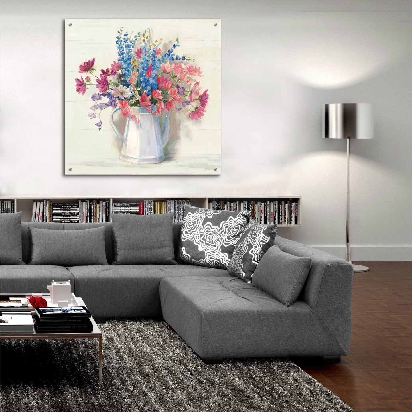 Epic Art 'Ironstone Bouquet I Bright' by Carol Rowan, Acrylic Glass Wall Art,36x36