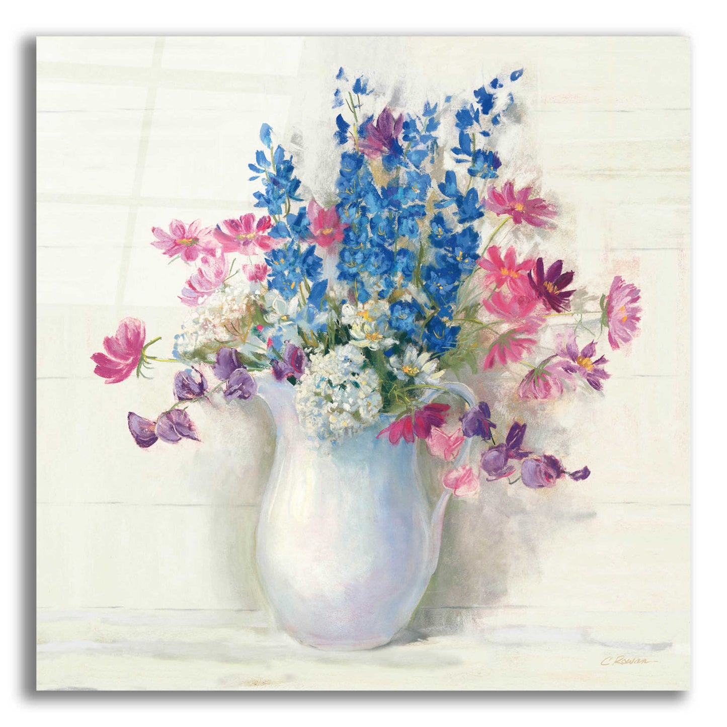 Epic Art 'Ironstone Bouquet II Bright' by Carol Rowan, Acrylic Glass Wall Art