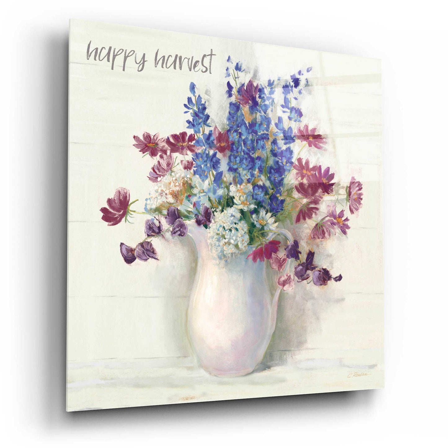 Epic Art 'Harvest Ironstone Bouquet II' by Carol Rowan, Acrylic Glass Wall Art,12x12