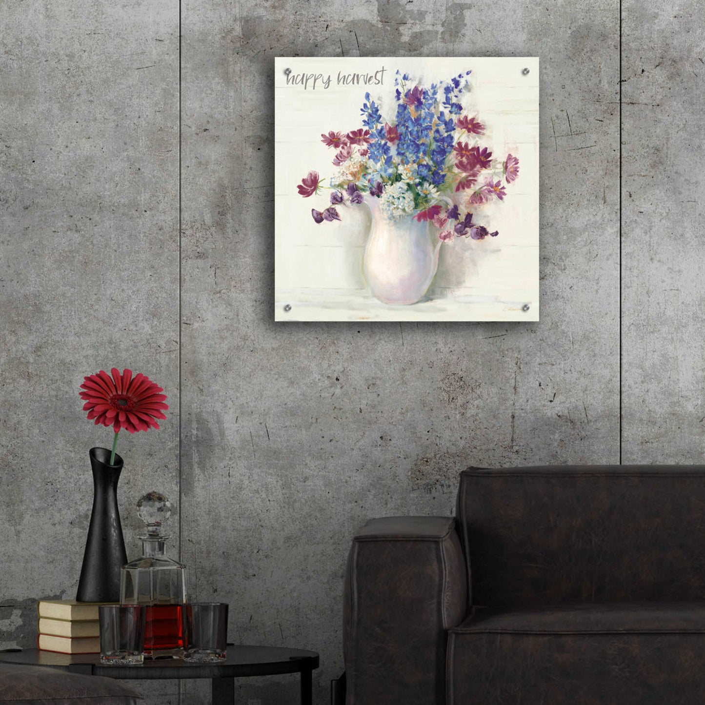 Epic Art 'Harvest Ironstone Bouquet II' by Carol Rowan, Acrylic Glass Wall Art,24x24