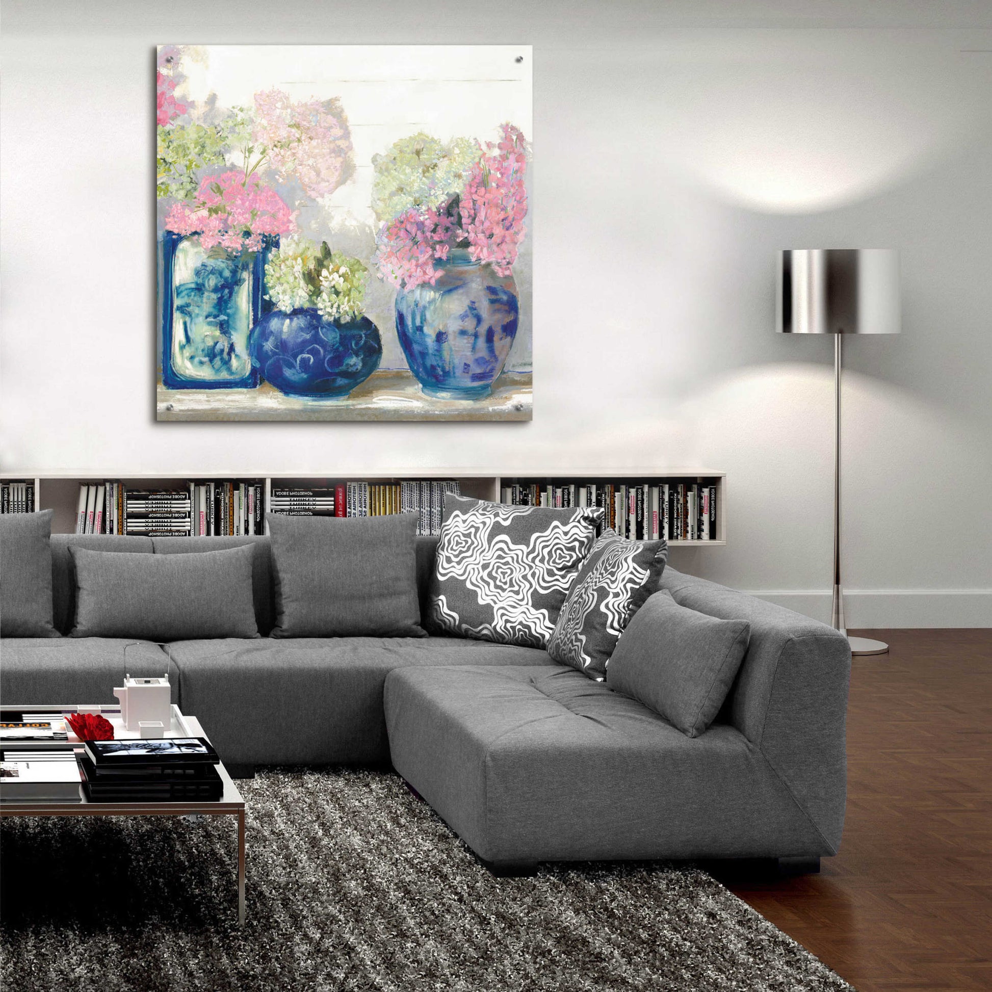 Epic Art 'Ladys Mantle II Bright' by Carol Rowan, Acrylic Glass Wall Art,36x36