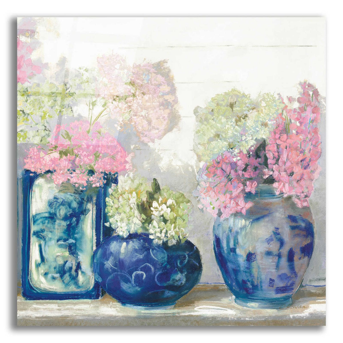 Ladys Mantle II Bright by Carol Rowan acrylic glass wall art