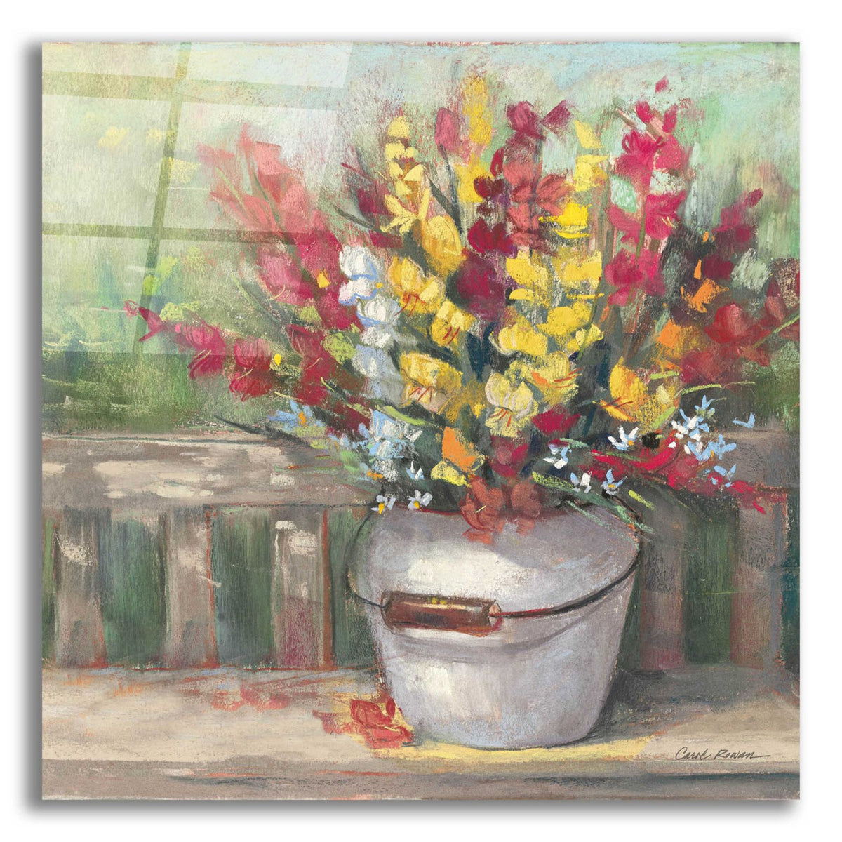 Epic Art 'Snapdragon Bouquet' by Carol Rowan, Acrylic Glass Wall Art