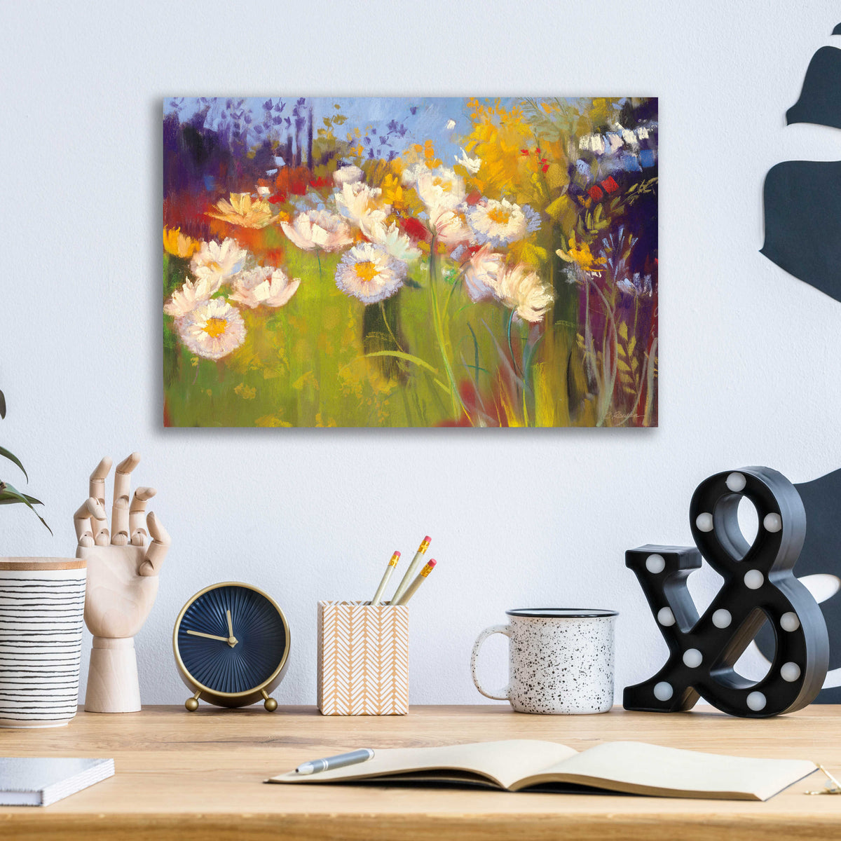 Contemporary Meadow by Carol Rowan - 16x12 acrylic wall art in a room