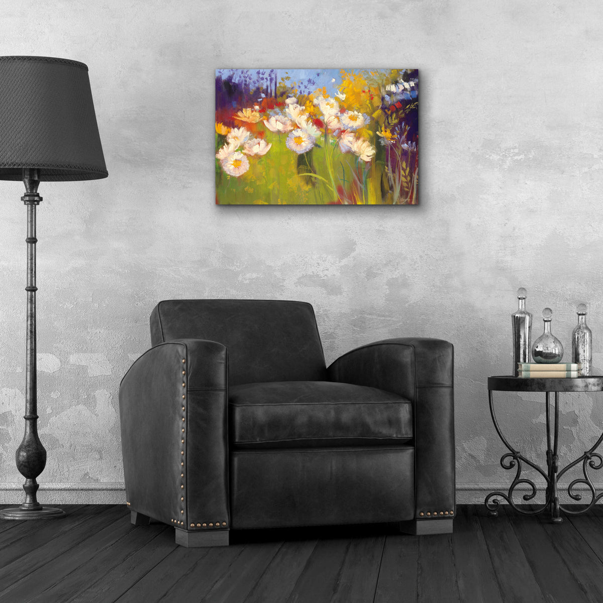 Contemporary Meadow by Carol Rowan - 24x16 acrylic wall art in a room