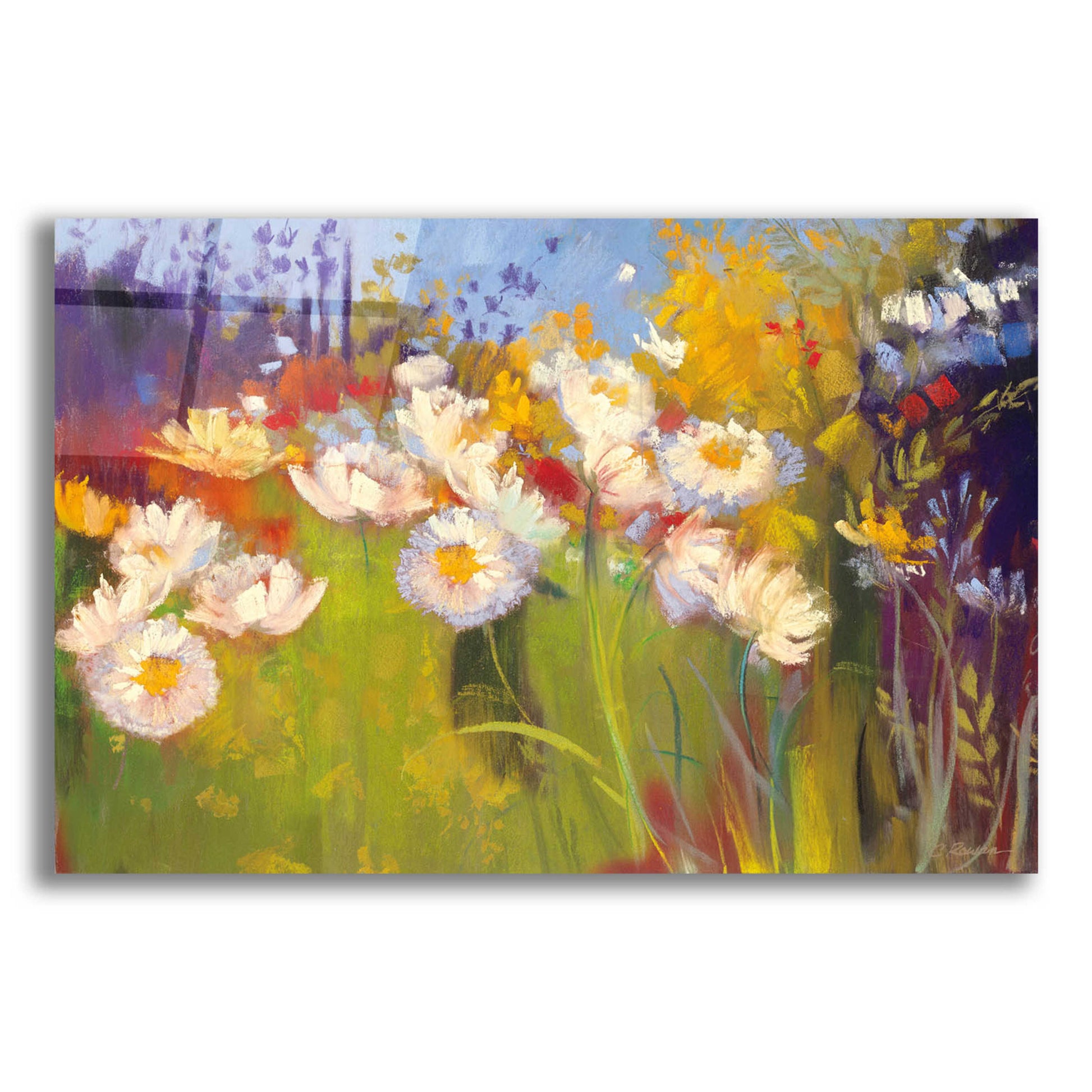 Epic Art 'Contemporary Meadow' by Carol Rowan, Acrylic Glass Wall Art,24x16