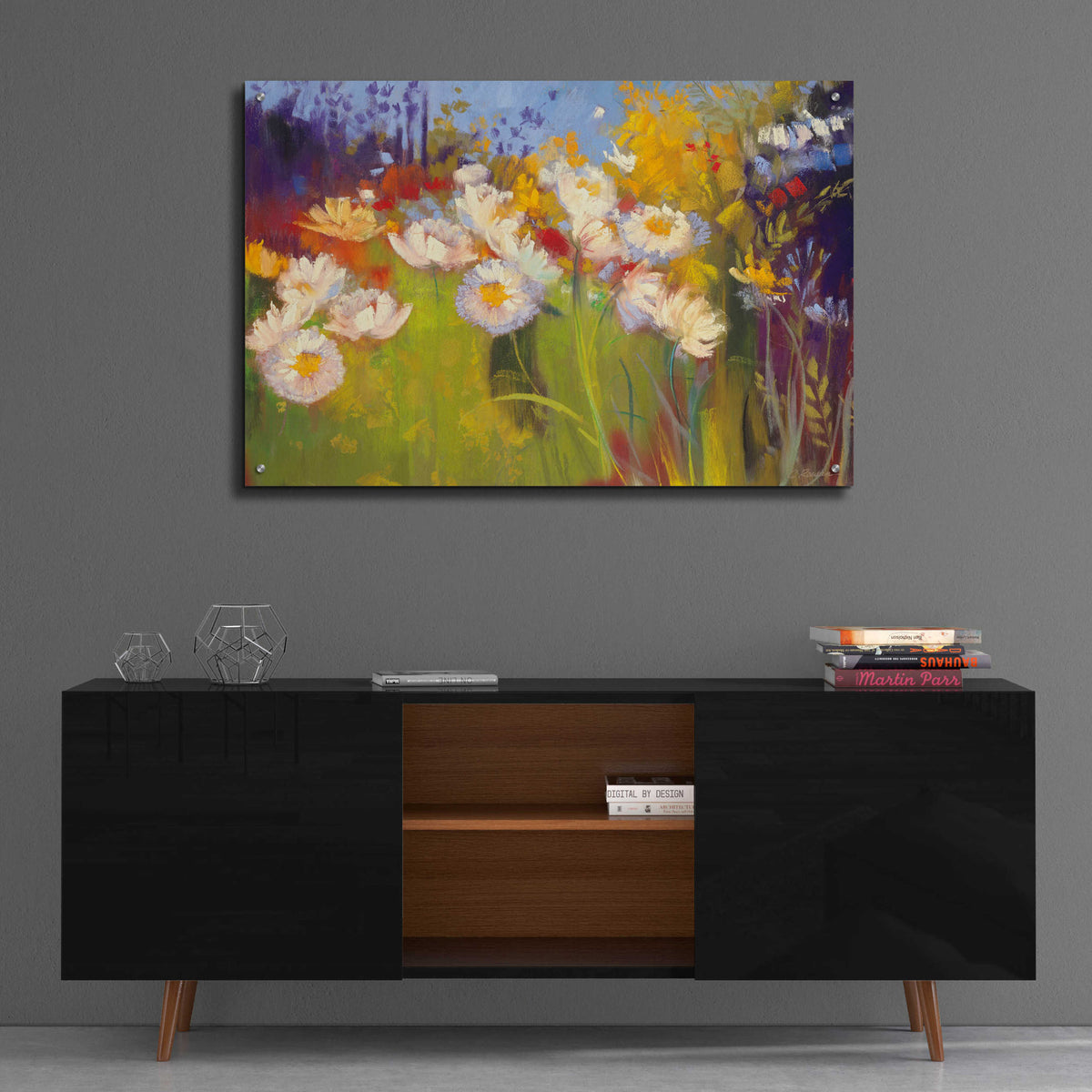 Contemporary Meadow by Carol Rowan - 36x24 acrylic wall art in a room