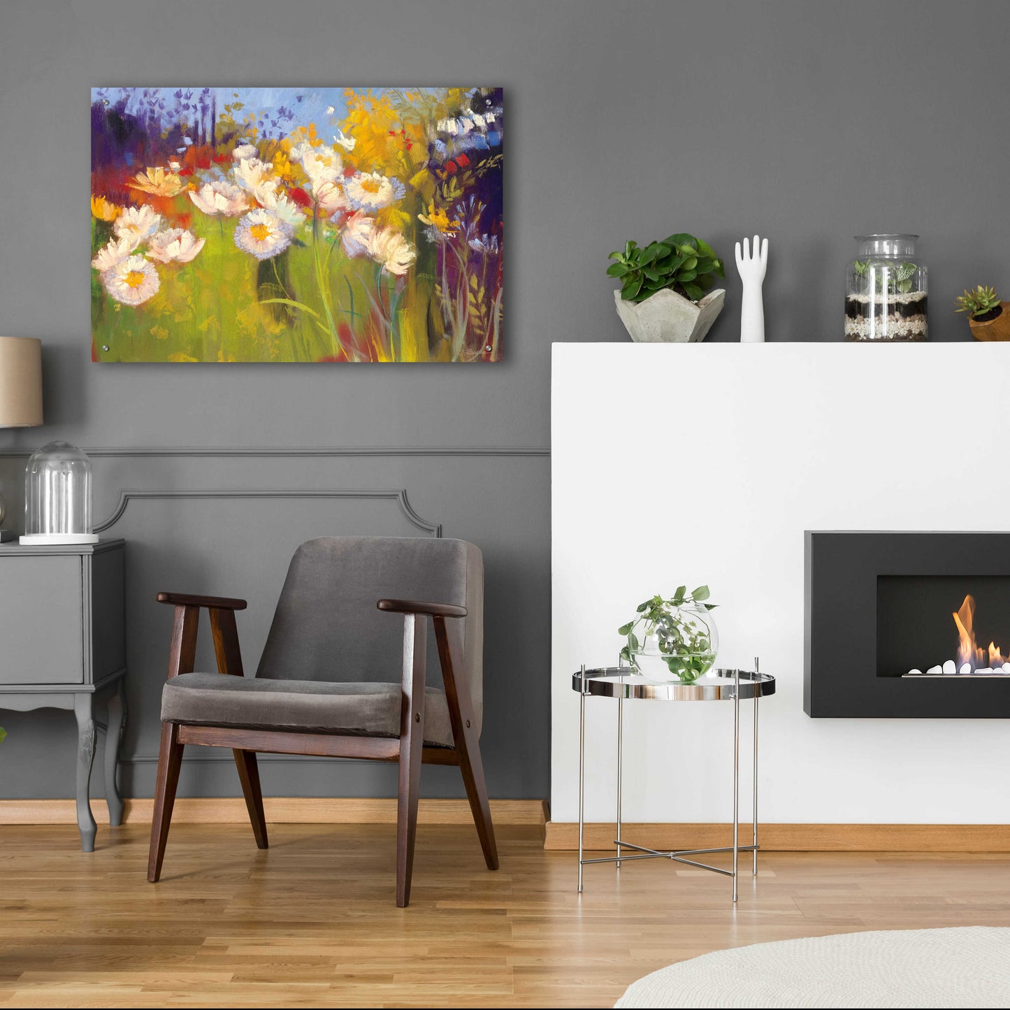 Epic Art 'Contemporary Meadow' by Carol Rowan, Acrylic Glass Wall Art,36x24