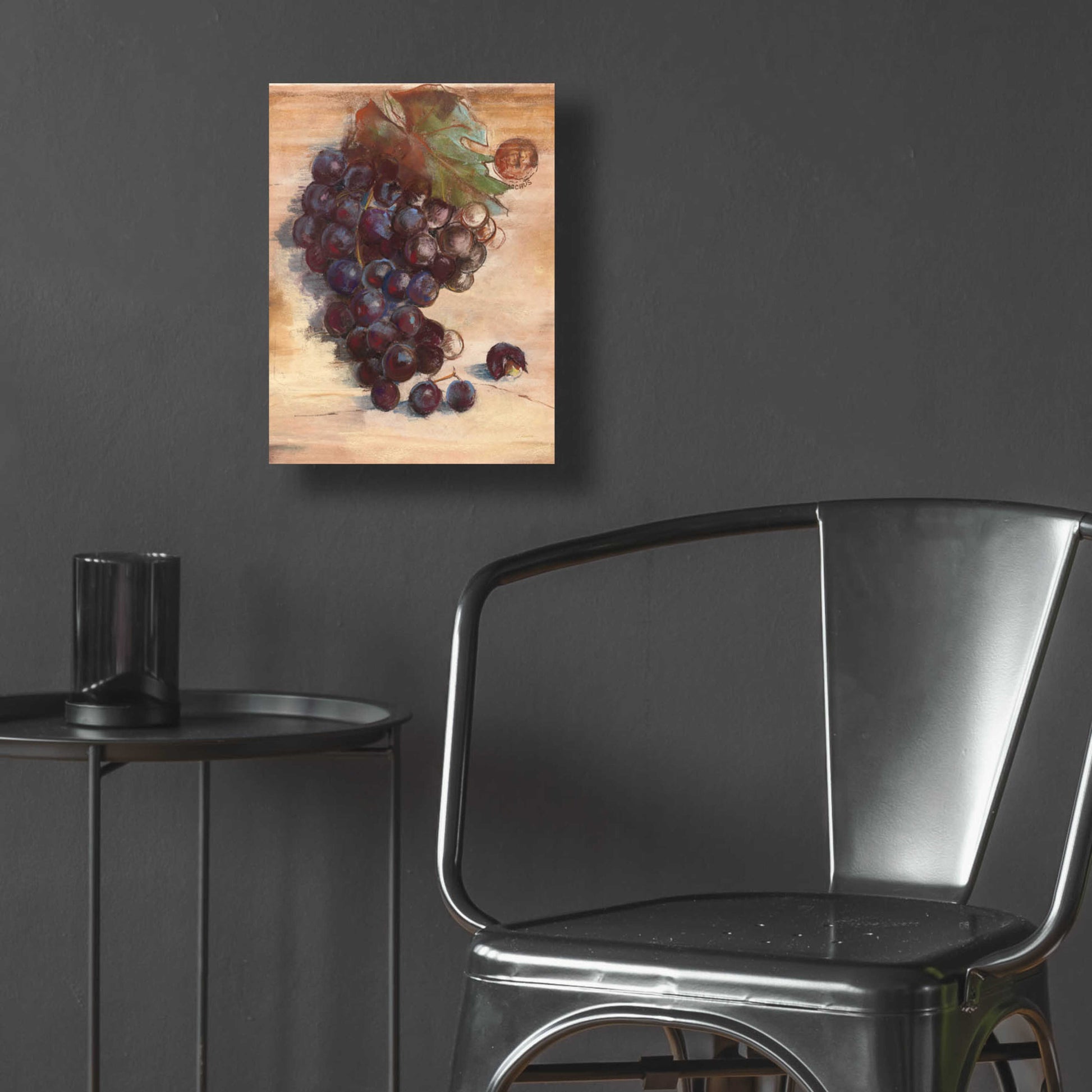 Epic Art 'Grape Harvest III No Label' by Carol Rowan, Acrylic Glass Wall Art,12x16