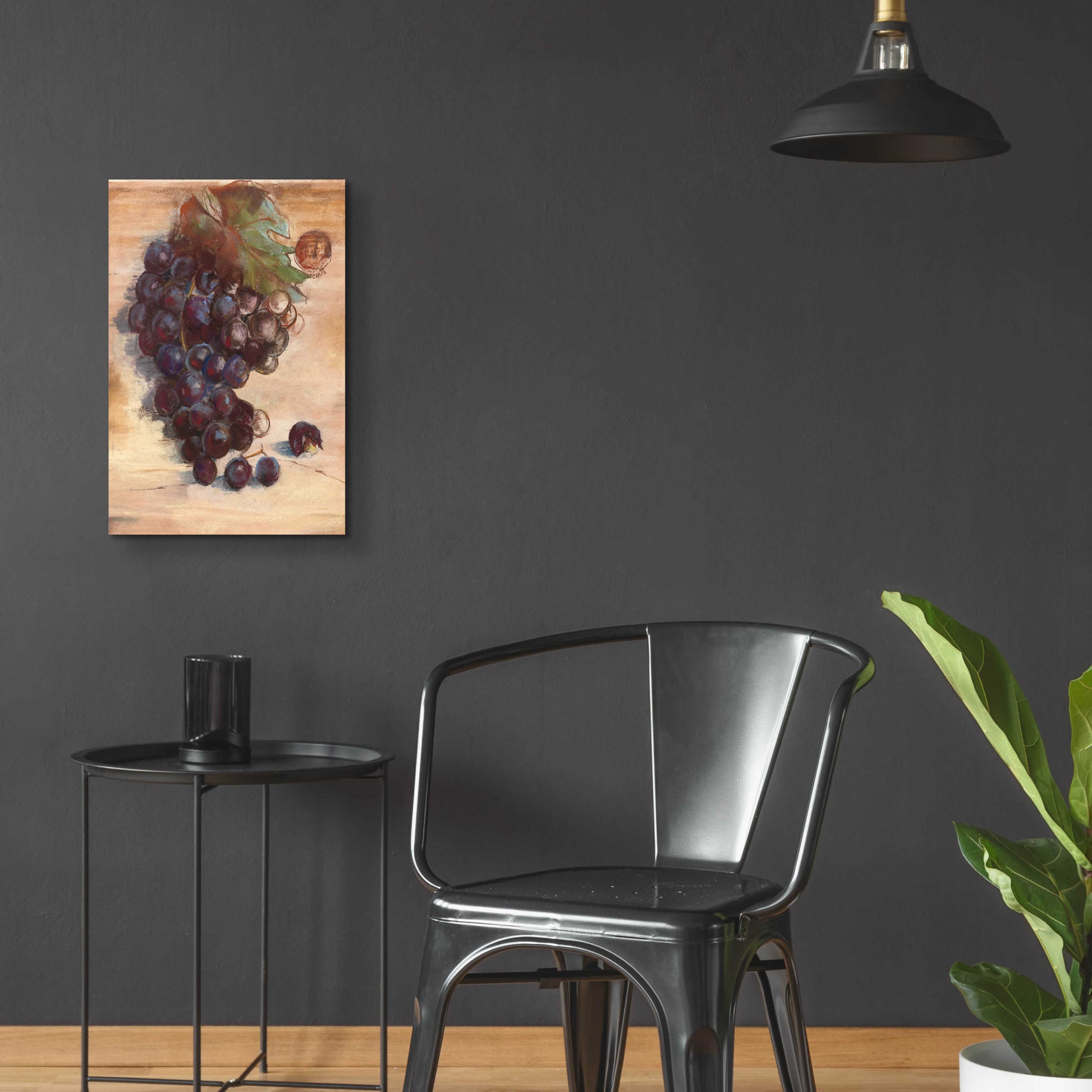 Epic Art 'Grape Harvest III No Label' by Carol Rowan, Acrylic Glass Wall Art,16x24