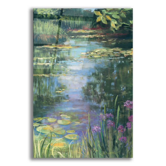 Epic Art 'Garden Pond I' by Carol Rowan, Acrylic Glass Wall Art