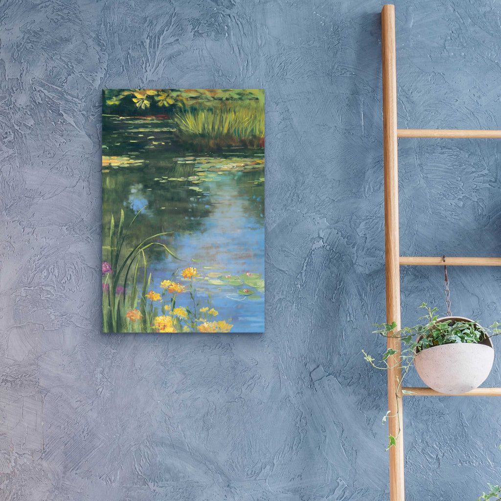 Garden Pond II by Carol Rowan - 16x24 acrylic wall art in a room
