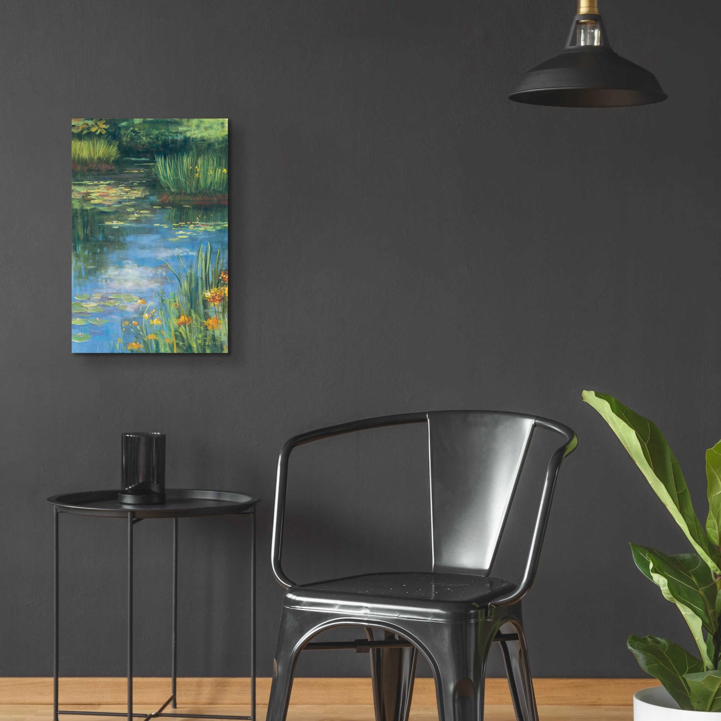 Epic Art 'Garden Pond III' by Carol Rowan, Acrylic Glass Wall Art,16x24