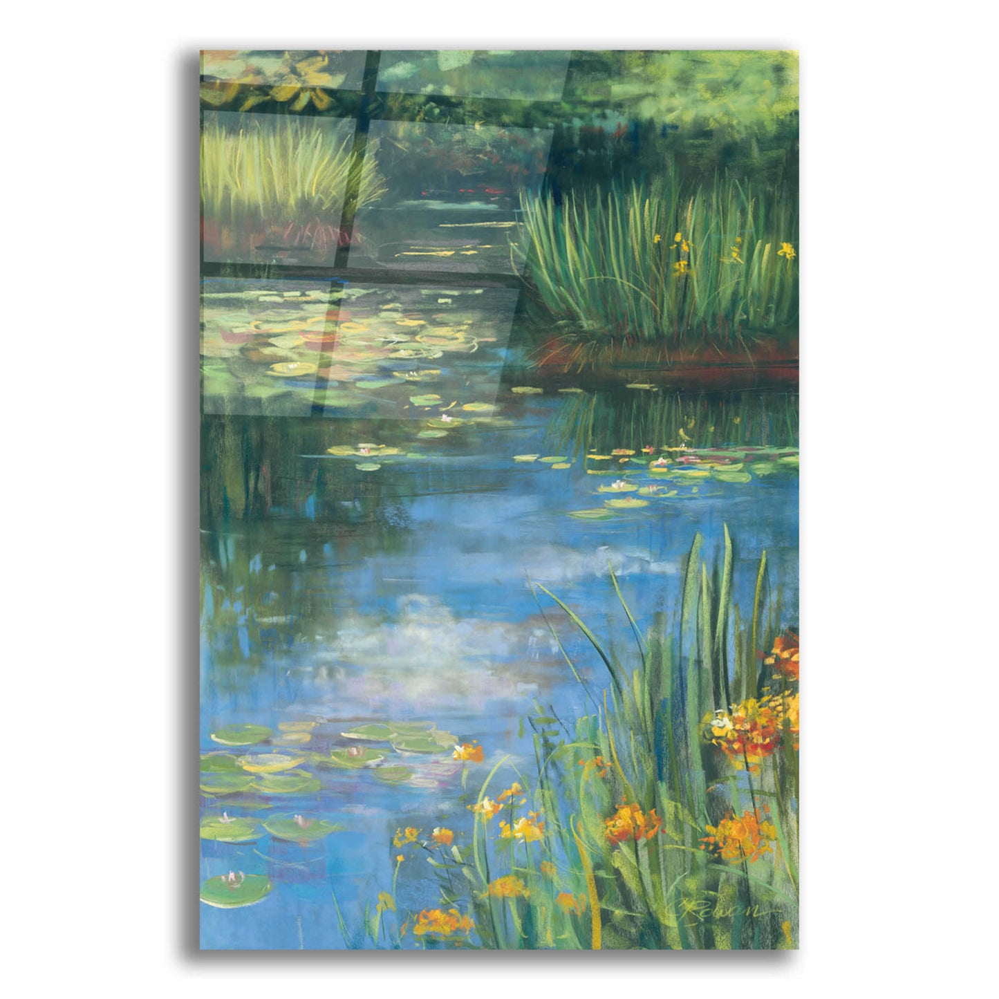 Epic Art 'Garden Pond III' by Carol Rowan, Acrylic Glass Wall Art