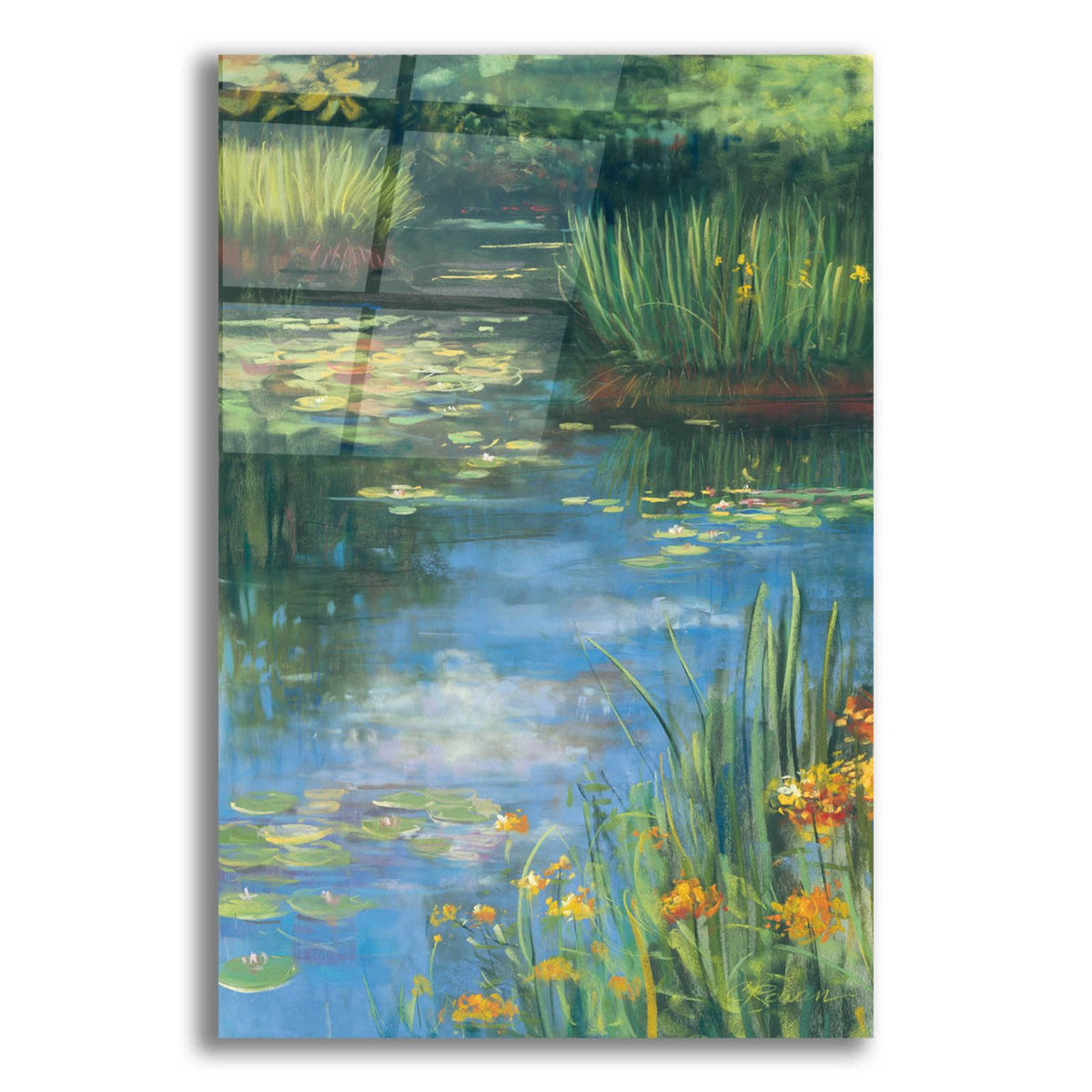 Garden Pond III by Carol Rowan acrylic glass wall art