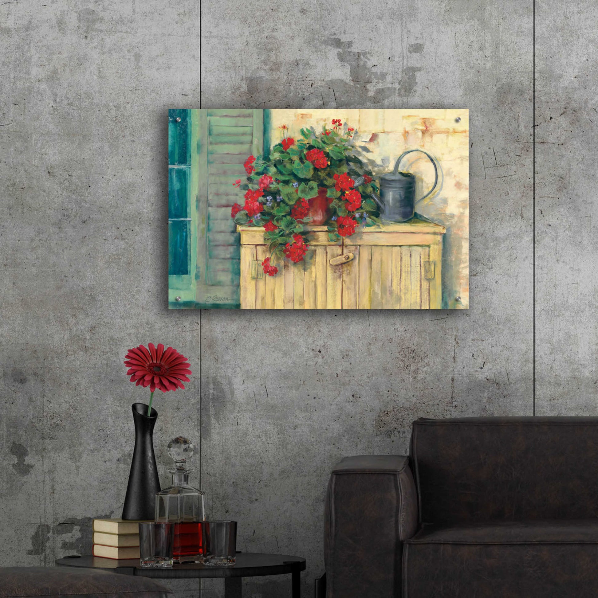 Epic Art 'Gardeners Still Life' by Carol Rowan, Acrylic Glass Wall Art,36x24