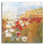 Poppies And Larkspur II by Carol Rowan acrylic glass wall art