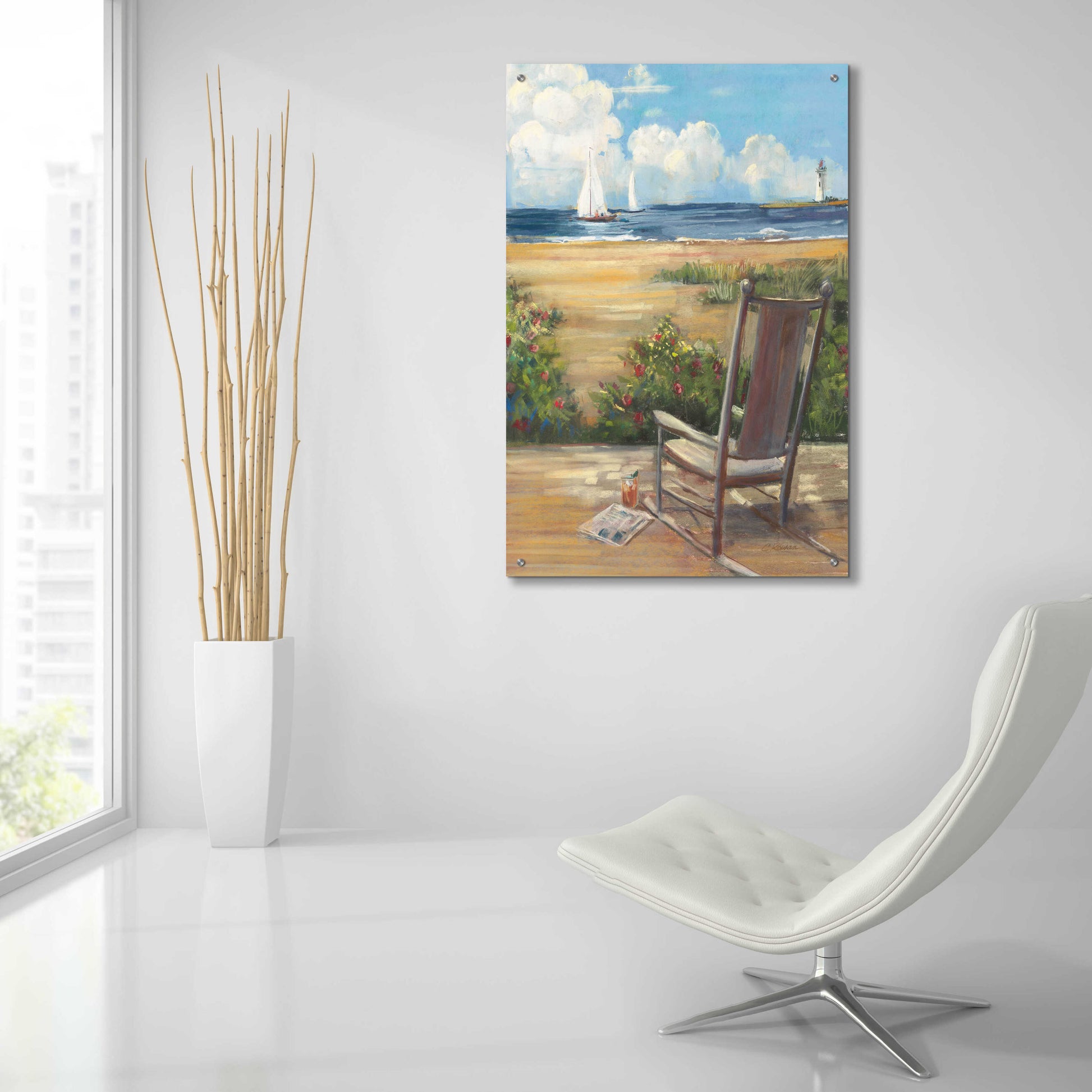 Epic Art 'By The Sea II' by Carol Rowan, Acrylic Glass Wall Art,24x36