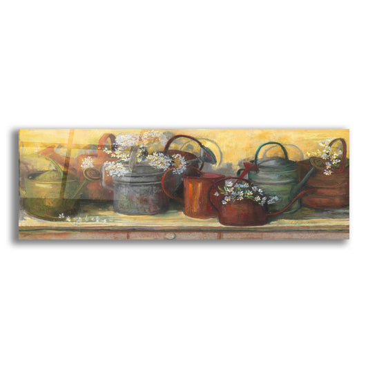 Epic Art 'Watering Cans' by Carol Rowan, Acrylic Glass Wall Art